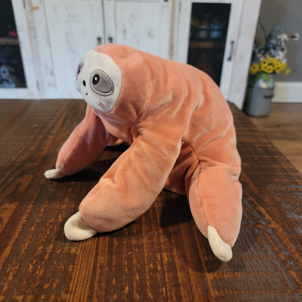MINISO Sloth Plush Stuffed Animal Red Pink Extremely Rare Retired Excellent Cond